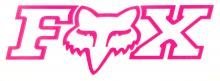Fox Sticker Corporate 7,5cm Pink
