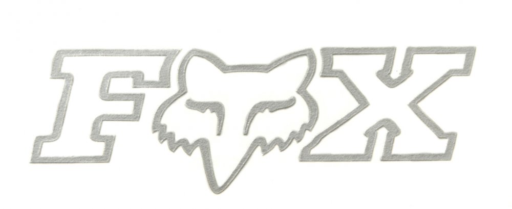 Fox Sticker Corporate 7,5cm Chrome