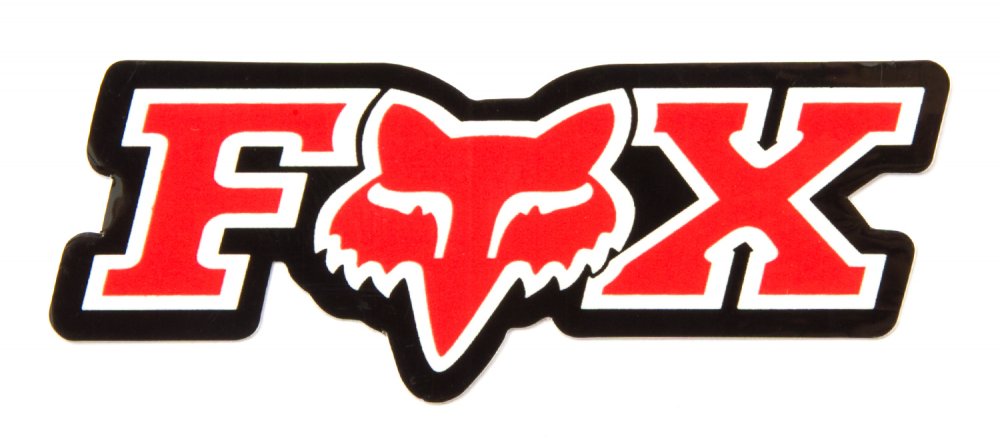 Fox Sticker Corporate 7,5cm Rot