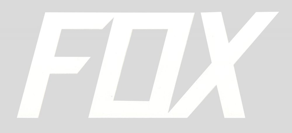 Fox Sticker TDC 7,0cm Weiß