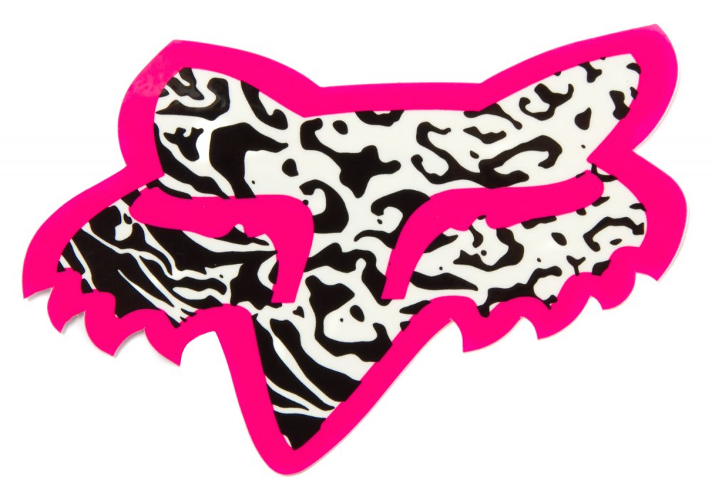Fox Sticker Marz 10cm Pink