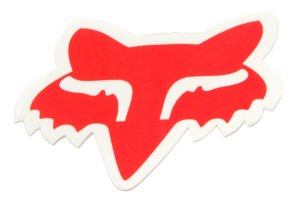Fox Sticker Fox Head 10cm Rot