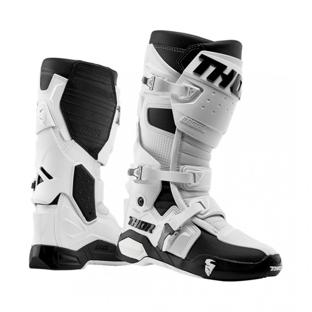 Thor Motocross-Stiefel Radial Weiß