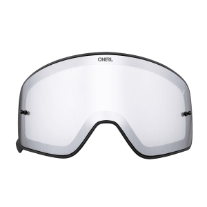 B-50 Goggle black Spare Lens silver mirror with Tear Off Pins