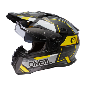 D-SRS Helmet SQUARE V.23 black/gray/neon yellow XS (53/54 cm)