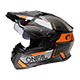 D-SRS Helmet SQUARE V.24 black/gray/orange XS (53/54 cm)