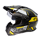 D-SRS Helmet SQUARE V.24 black/gray/neon yellow XS (53/54 cm)