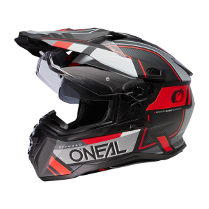 D-SRS Helmet SQUARE V.24 black/gray/red XXL (61/62 cm)